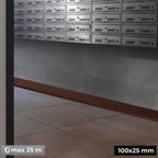 Premium Flexible PVC Skirting Board 100x25mm 810-L100