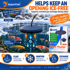 Aquacadabra Wheatgerm Pellets + SuperFish Pond Heater