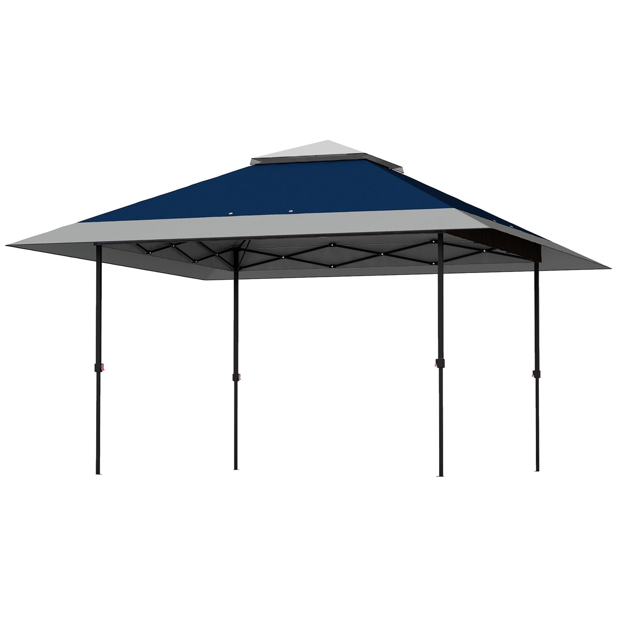 13' x 13' Pop Up Canopy Tent, UPF50+ Sun Protection, Height Adjustable with Sand Bags, Navy