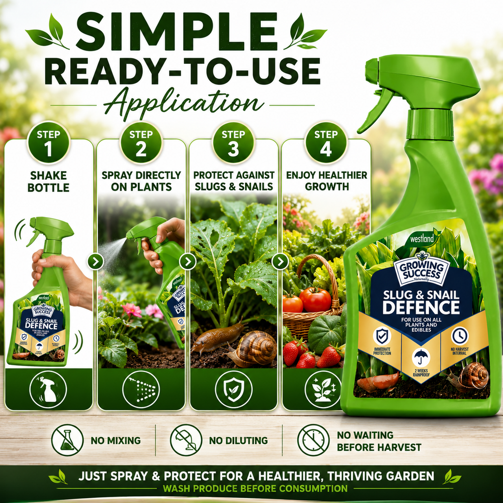 Westland Growing Success Slug & Snail Defence Spray 1L Pest Control