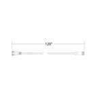 RAB Glow 10 ft Extension Cord for Decorative String Light, Wet Rated, 120V