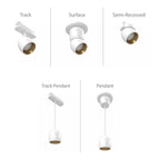 RAB ARC Surface Mount Spot, White, 3000K, 776 Lumens, 36° Optics