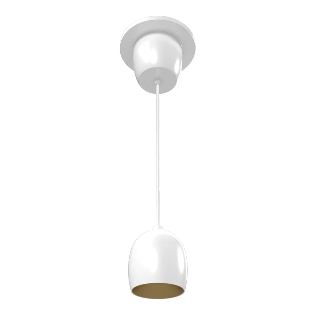 RAB ARC 3 in. Integrated LED Pendant, White with Gold Reflector