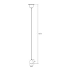 RAB ARC 3 in. Integrated LED Pendant, White with Gold Reflector