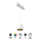 RAB ARC Track Pendant, H-Type, White, 3000K, 837 Lumens, 36° Optics