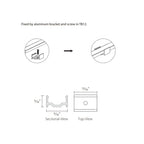 RAB TB12 Mounting Bracket for PURELINE & COB Tape Lights