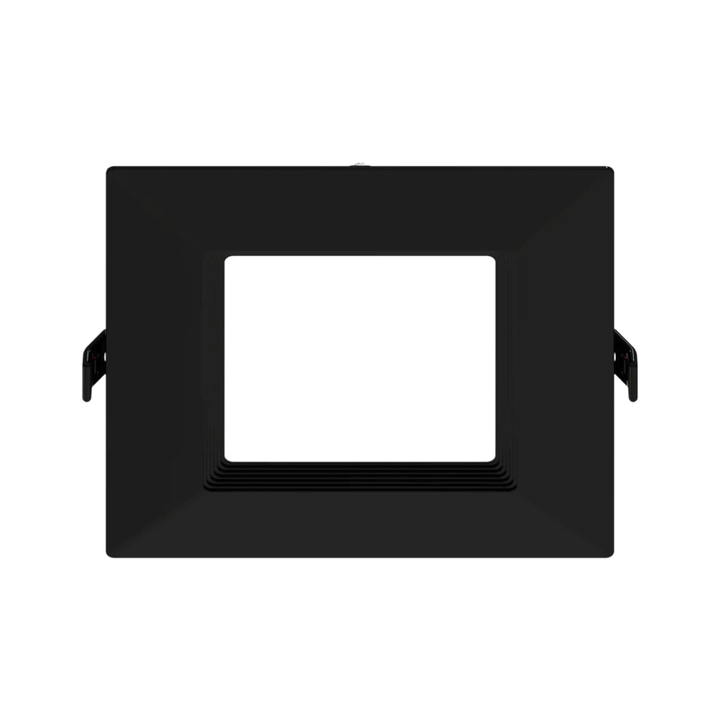 RAB WFRL4S99FA120BB 4 in Square Baffle Wafer Downlight 9W Selectable CCT Black