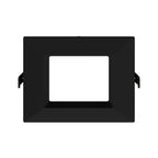 RAB WFRL4S99FA120BB 4 in Square Baffle Wafer Downlight 9W Selectable CCT Black