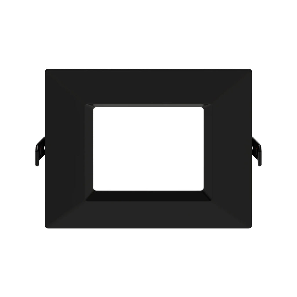 RAB WFRL4S99FA120BS 4 in Square Smooth Wafer Downlight 9W Selectable CCT Black