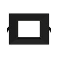 RAB WFRL4S99FA120BS 4 in Square Smooth Wafer Downlight 9W Selectable CCT Black