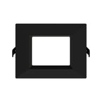 RAB WFRL4S99FA120BS 4 in Square Smooth Wafer Downlight 9W Selectable CCT Black