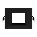 RAB WFRL6S139FA120BB 6 in Square Baffle Wafer Downlight 13W Selectable CCT Black
