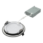 RAB WFRX-6BD-K 6 in Baffle Canless Wafer Downlight 15W Selectable CCT Black