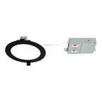 RAB WFRX-6D-K 6 in Smooth Canless Wafer Downlight 15W Selectable CCT Black