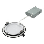 RAB WFRX-6D-K 6 in Smooth Canless Wafer Downlight 15W Selectable CCT Black