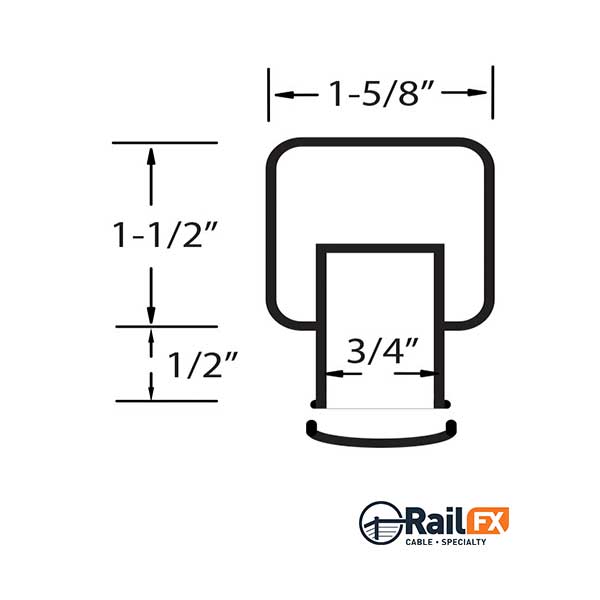 RailFX Series 250 Graspable Top Rail