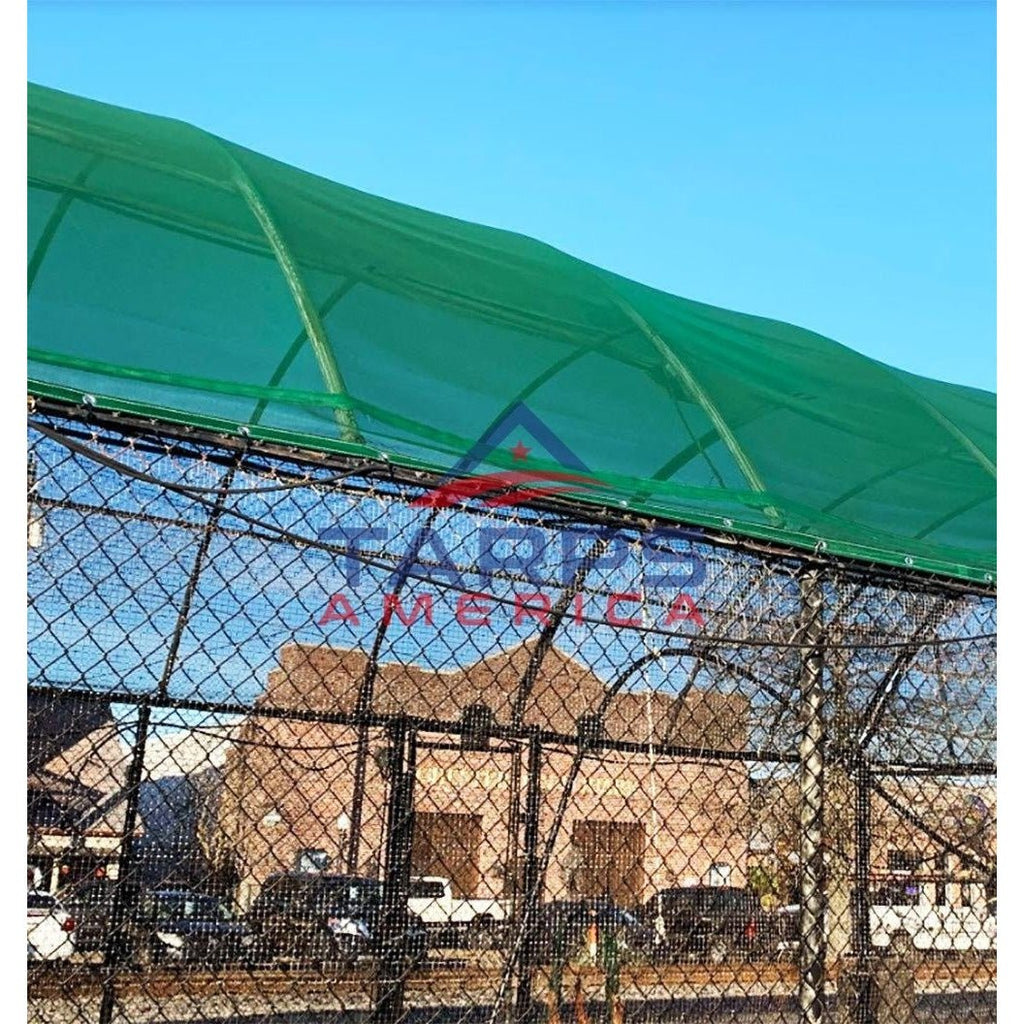 Red 8 oz. Medium Duty Vinyl Coated Mesh Tarp by ShadeMax®