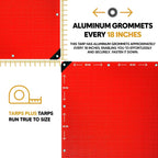 Red Poly Tarp 20' x 20'
