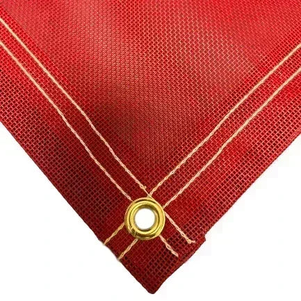 Vinyl Mesh Tarp - Red - 20' x 30'