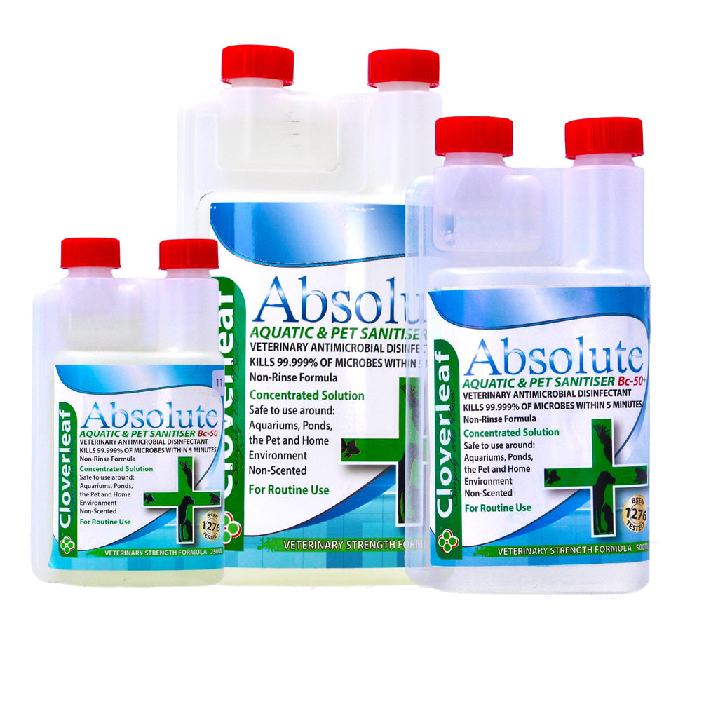 Cloverleaf Absolute Aquatic Pet Sanitiser BC-50+ Concentrated Disinfectant