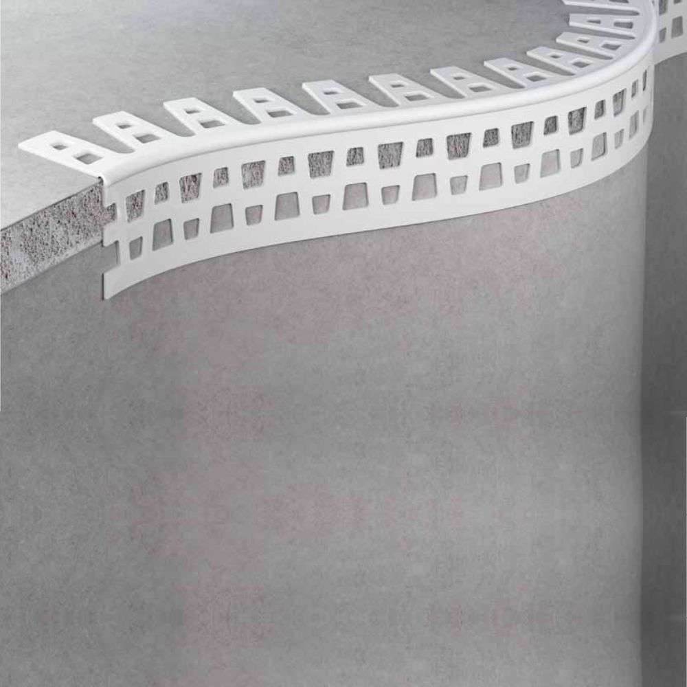 10 X 25x25 Pvc Flexible Arch Render Corner Bead 3m