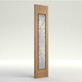 Majestic Oak Unfinished 1 Zinc Clear Bevelled Double Glazed External Sidelight - 1981mm x 457mm