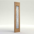 Majestic Oak Unfinished 1 Zinc Clear Bevelled Double Glazed External Sidelight - 1981mm x 457mm