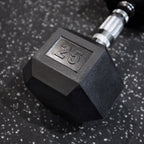 Rubber Hex Dumbbells [Each Piece]