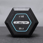 Rubber-Grip Hex Dumbbells [Piece]