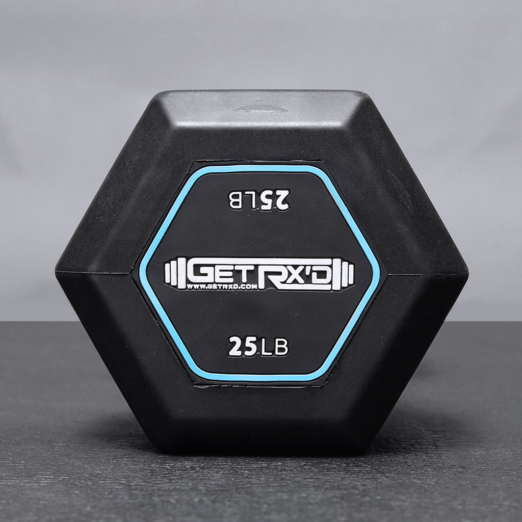 15 LB Rubber-Grip Hex Dumbbell [pc] (RHDR-015LB)
