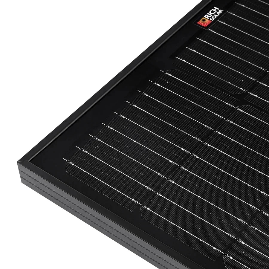 Rich Solar MEGA 100 Watt ONYX Black Monocrystalline Solar Panel