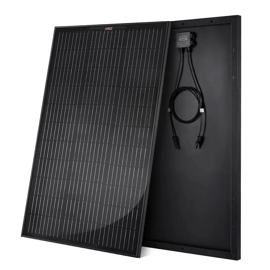 Rich Solar MEGA 100 Watt ONYX Black Monocrystalline Solar Panel