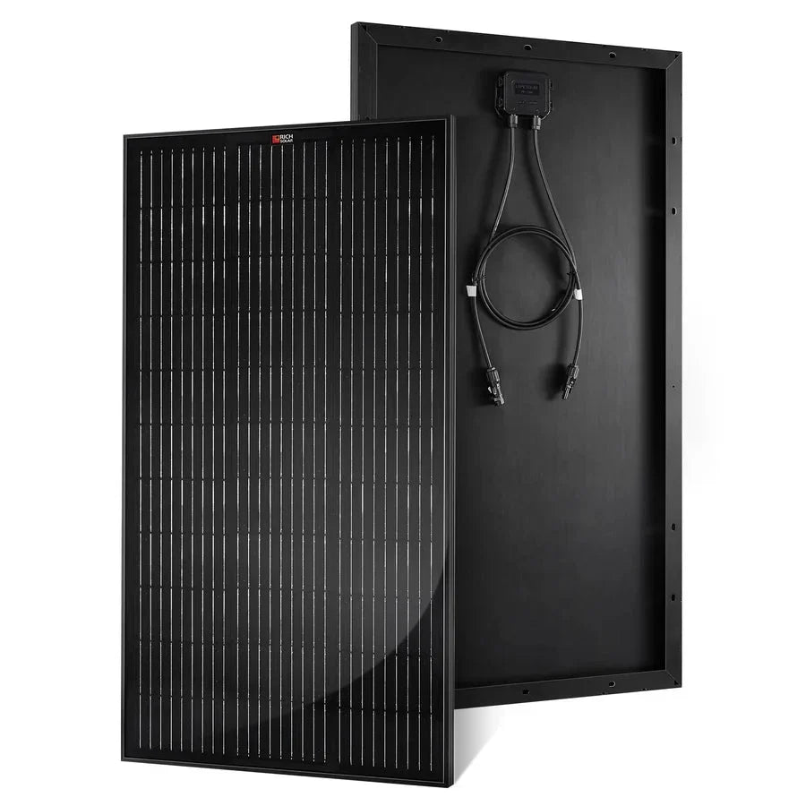 Rich Solar MEGA 100 Watt ONYX Black Monocrystalline Solar Panel