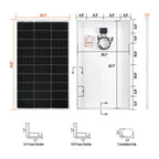 Rich Solar MEGA 150 Watt Monocrystalline Solar Panel