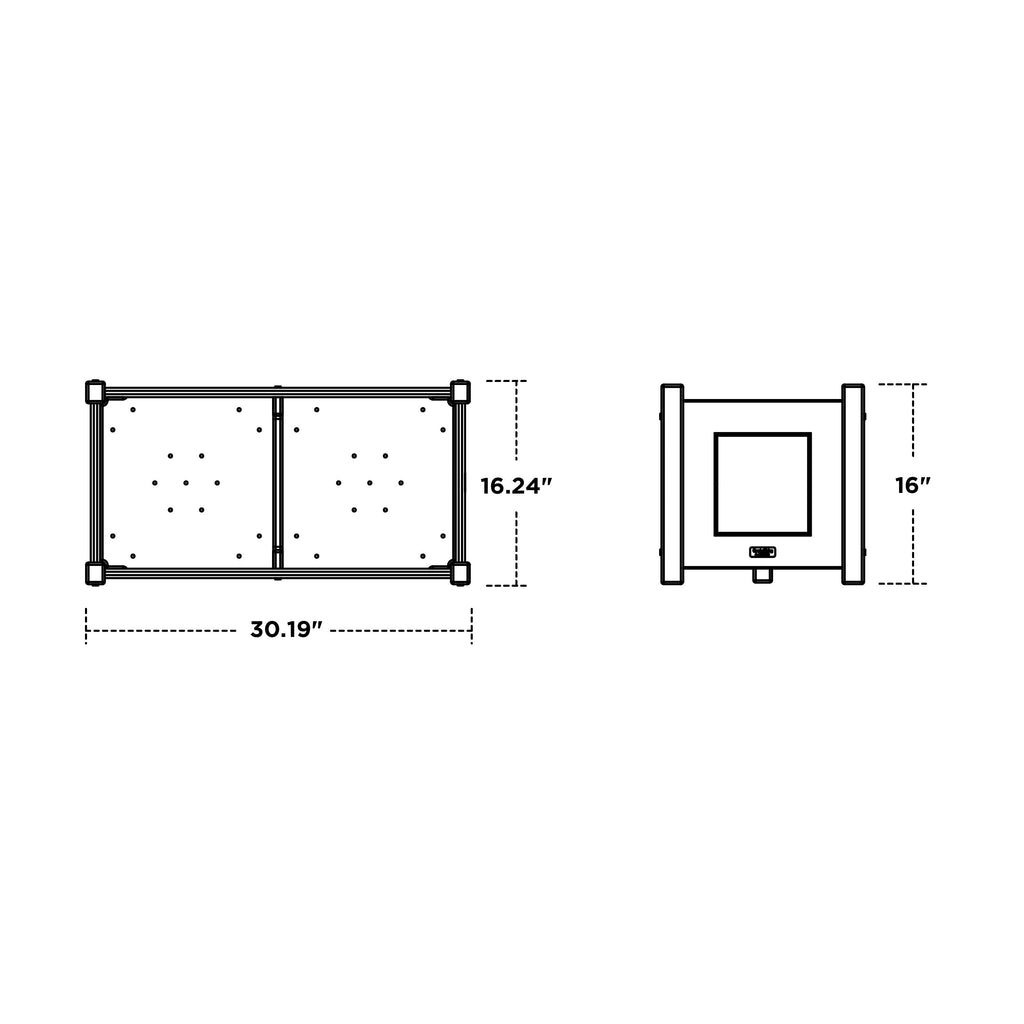 Country Living Rectangle Double Planter Box