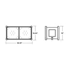 Country Living Rectangle Double Planter Box