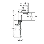 Victoria V2 Smooth Body Basin Mixer Tap