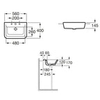 The Gap Semi Recessed Basin 1 Tap Hole