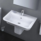 The Gap Basin with Semi Pedestal 1 Tap Hole - 550 x 470 x 140mm