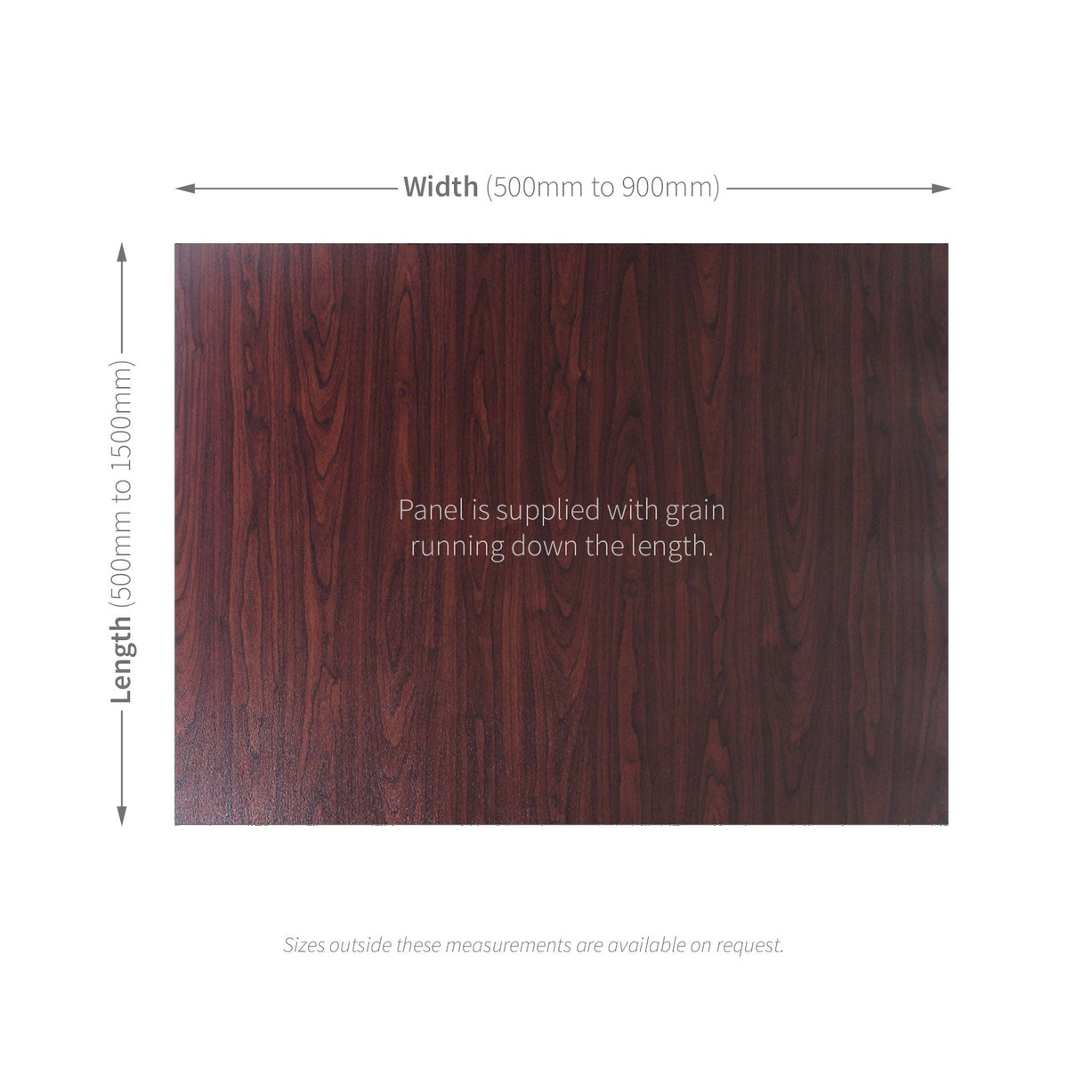 Rosewood Door Panel Cut-to-Size