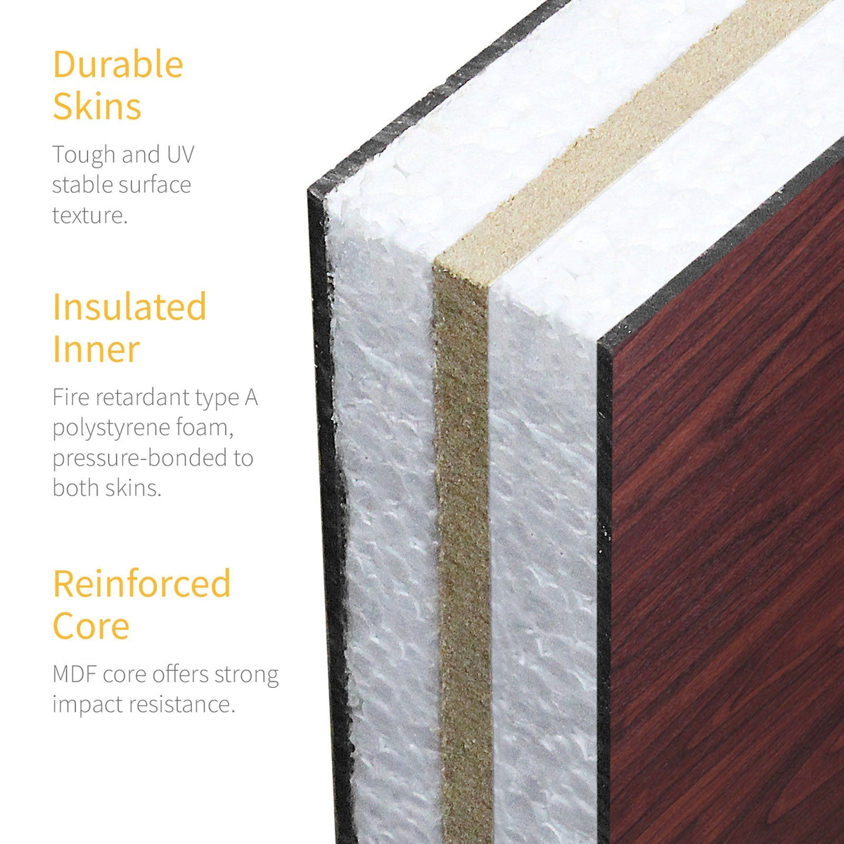 Rosewood Door Panel Cut-to-Size