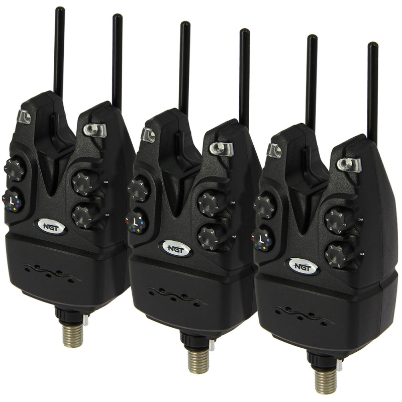 NGT Dynamic 3pc Bite Alarm Set. 150m Range