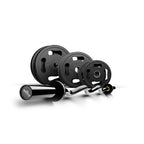 Quad-Grip Plate & Curl Bar Set