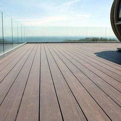 RynoTerrace Signature Woodgrain Reversible Composite Deck Board Sample