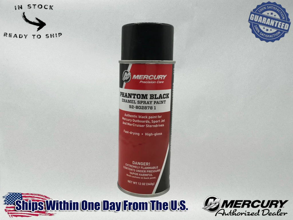 Mercury Genuine Phantom Black GlossEngine Spray Paint Can Factory Color 8028781