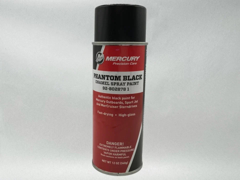 Mercury Genuine Phantom Black GlossEngine Spray Paint Can Factory Color 8028781