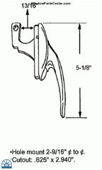 Casement and Awning Window Lock Number Stamped on back: 2241