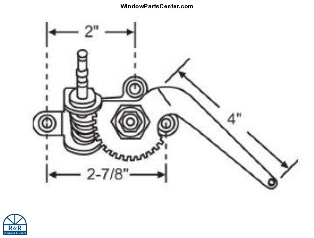 S1012 - Peachtree Non-handed Casement Crank Operator Drag Link