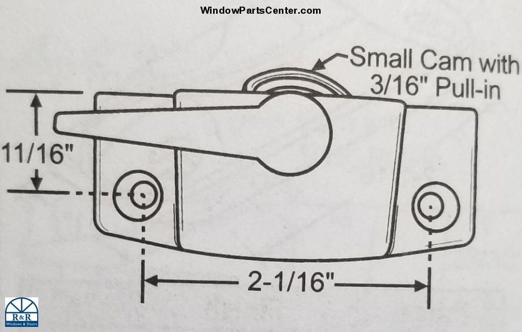 S1044 Window Cam Lock With Keeper