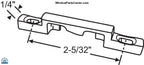 S1044 Window Cam Lock With Keeper